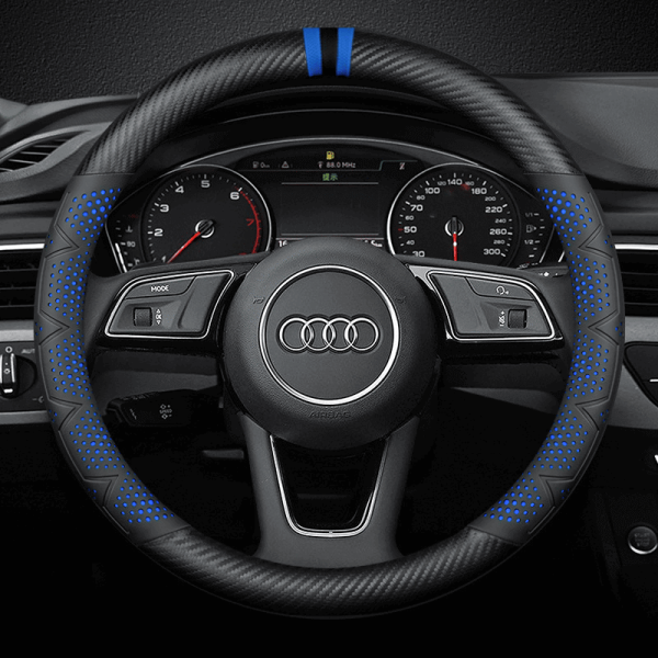 Bọc vô lăng xe Audi chất liệu Carbon thể thao, hiện đại