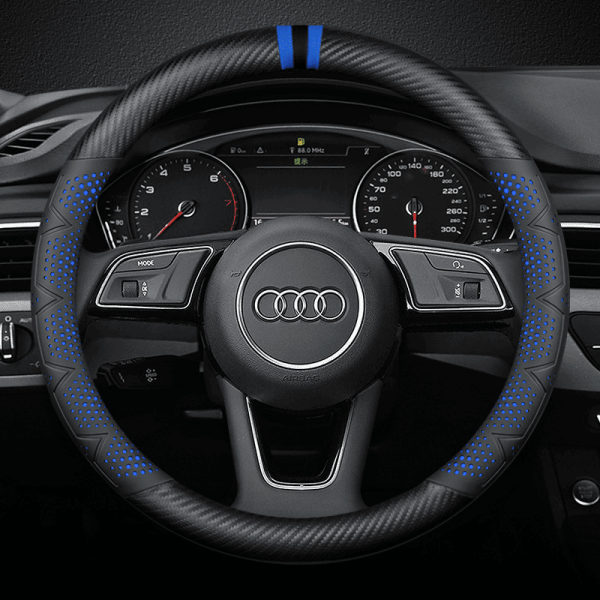 Bọc vô lăng xe Audi chất liệu Carbon thể thao, hiện đại