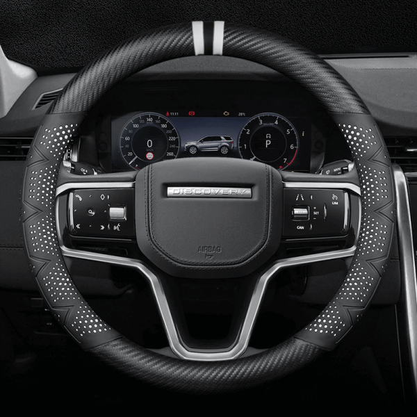 Bọc vô lăng xe Land Rover sợi Carbon cao cấp in 3D thời thượng
