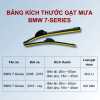 Bảng kích thước gạt mưa ô tô BMW 7-Series các đời xe