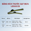 Gạt mưa xe Lexus ES chính hãng siêu sạch siêu êm