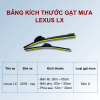Gạt mưa xe Lexus LX chính hãng siêu sạch siêu êm