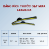 Gạt mưa xe Lexus NX chính hãng siêu sạch siêu êm