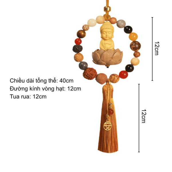 Khánh treo xe Phật Thích Ca - Vòng bồ đề tâm an hành lộ