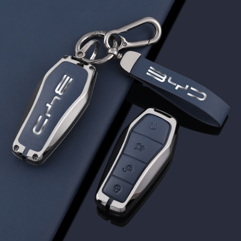 Ốp kim loại bọc chìa khóa ô tô BYD cao cấp