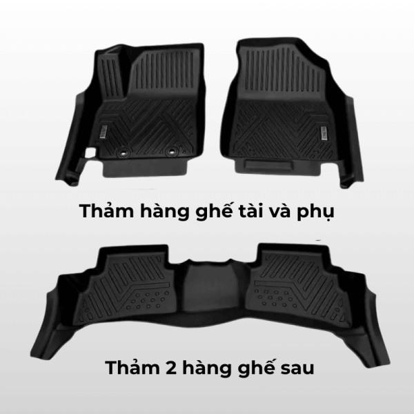 Bộ thảm lót sàn ô tô Hyundai Accent chất liệu TPE