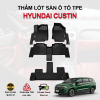 Thảm lót sàn xe ô tô Hyundai Custin chất liệu TPE khuôn đúc nguyên khối tràn viền cao cấp