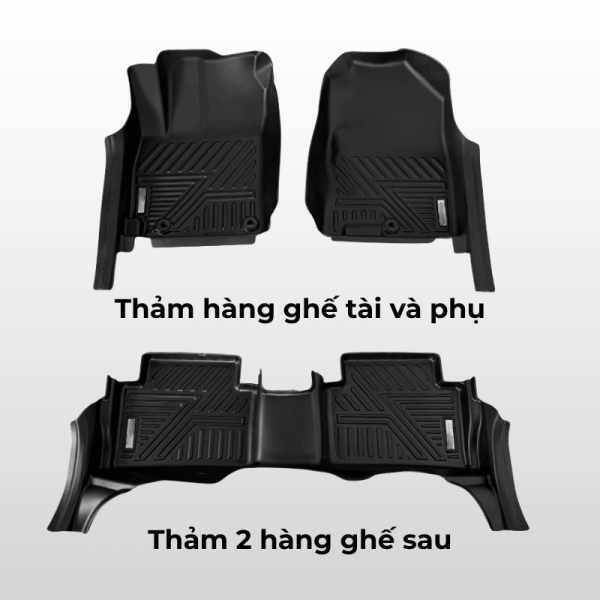 Bộ thảm lót sàn ô tô Hyundai Kona chất liệu TPE