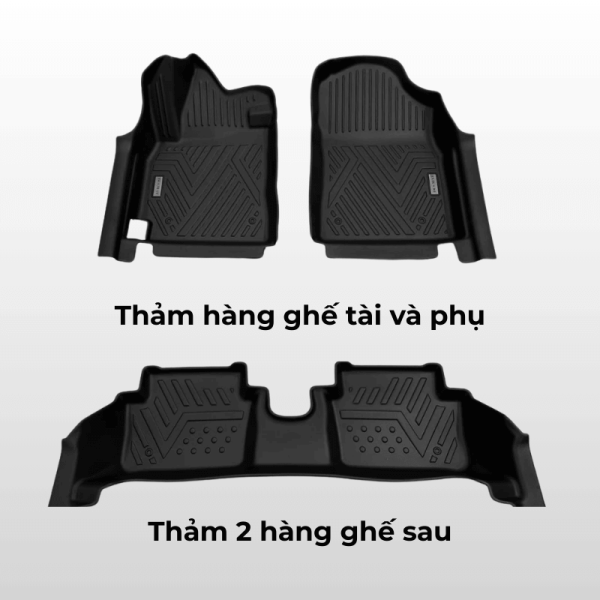 Bộ thảm lót sàn ô tô KIA Morning chất liệu TPE