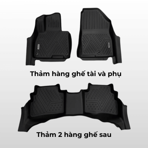 Bộ thảm lót sàn ô tô KIA Sportage chất liệu TPE