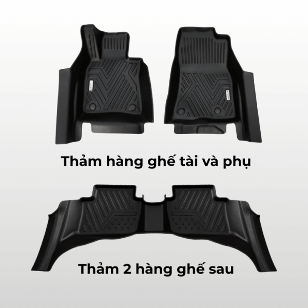 Bộ thảm lót sàn ô tô Mazda 3 chất liệu TPE