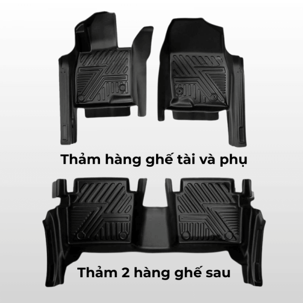 Bộ thảm lót sàn ô tô Mazda 6 chất liệu TPE