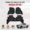Thảm lót sàn xe ô tô Mazda BT-50 chất liệu TPE khuôn đúc nguyên khối tràn viền cao cấp