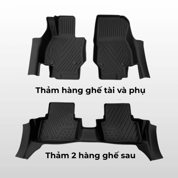 Bộ thảm lót sàn ô tô Mazda CX-3 chất liệu TPE