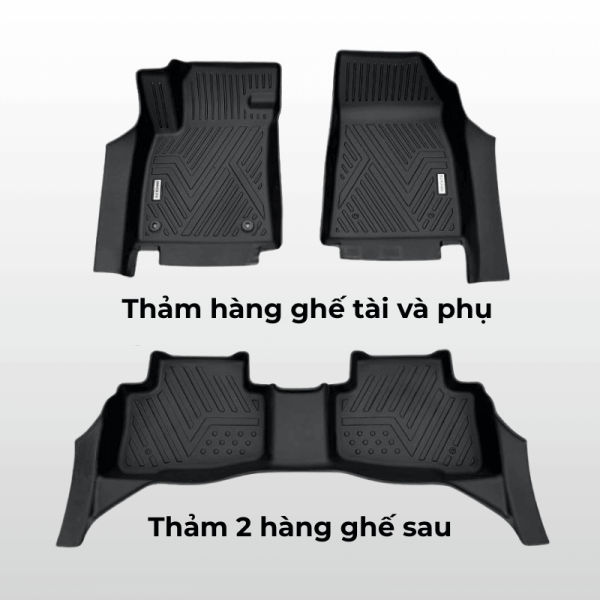 Bộ thảm lót sàn ô tô MG5 chất liệu TPE