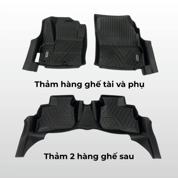 Bộ thảm lót sàn ô tô Mitsubishi Attrage chất liệu TPE
