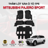 Thảm lót sàn xe ô tô Mitsubishi Pajero Sport chất liệu TPE khuôn đúc nguyên khối tràn viền cao cấp