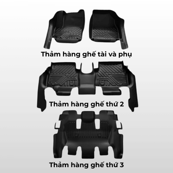 Bộ thảm lót sàn ô tô Nissan Terra chất liệu TPE