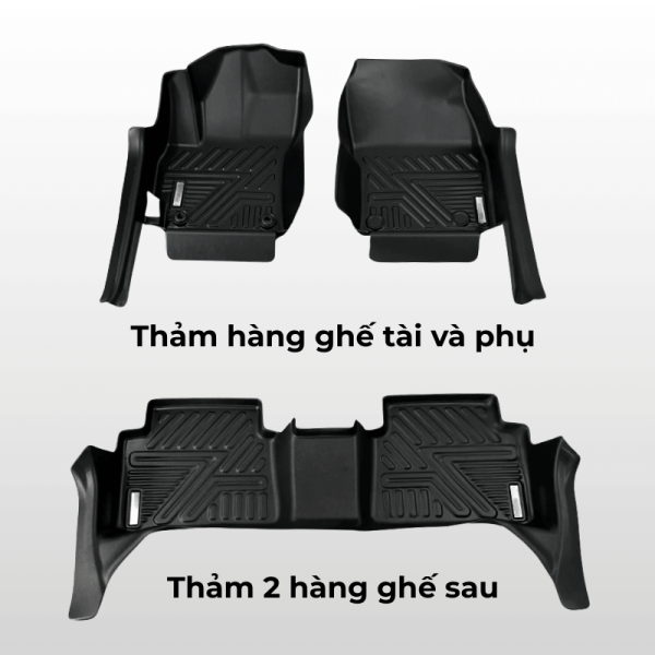 Bộ thảm lót sàn ô tô Hyundai Kona EV chất liệu TPE