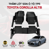 Thảm lót sàn xe ô tô Toyota Corolla Altis chất liệu TPE khuôn đúc nguyên khối tràn viền cao cấp
