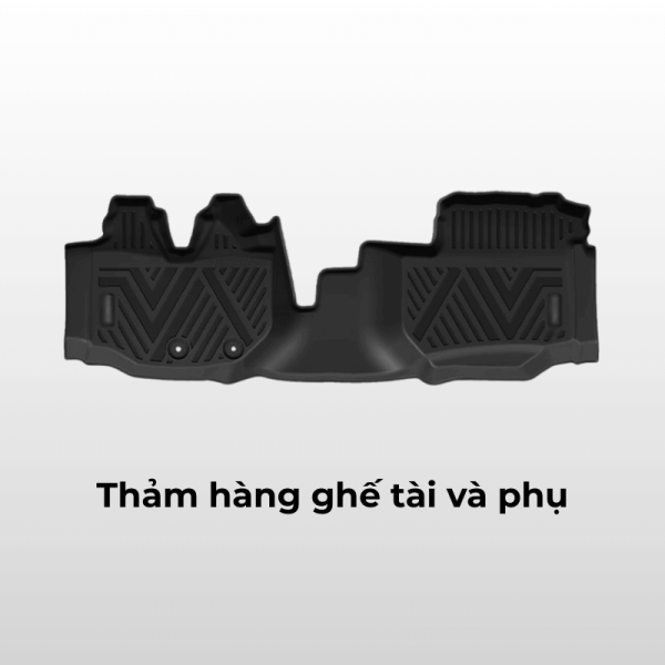 Bộ thảm lót sàn ô tô Toyota Hiace chất liệu TPE