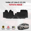 Thảm lót sàn xe ô tô Toyota Hiace chất liệu TPE khuôn đúc nguyên khối tràn viền cao cấp