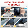 Hướng dẫn cách lắp đặt vè che mưa ô tô
