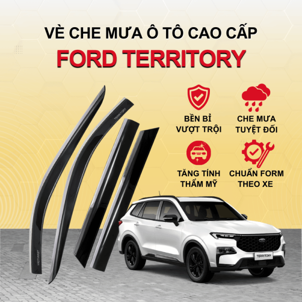 Vè che mưa ô tô Ford Territory nhựa ABS cao cấp