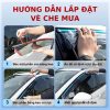Hướng dẫn cách lắp đặt vè che mưa ô tô