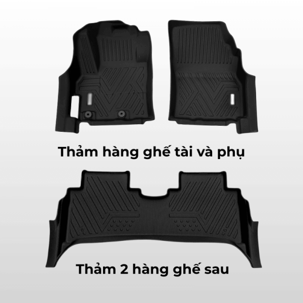 Bộ thảm lót sàn ô tô Chevrolet Equinox chất liệu TPE