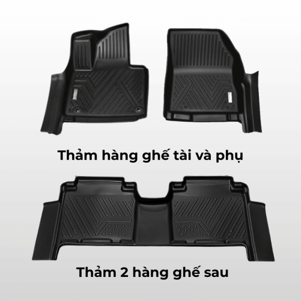 Bộ thảm lót sàn ô tô Mercedes Benz GLA SUV chất liệu TPE