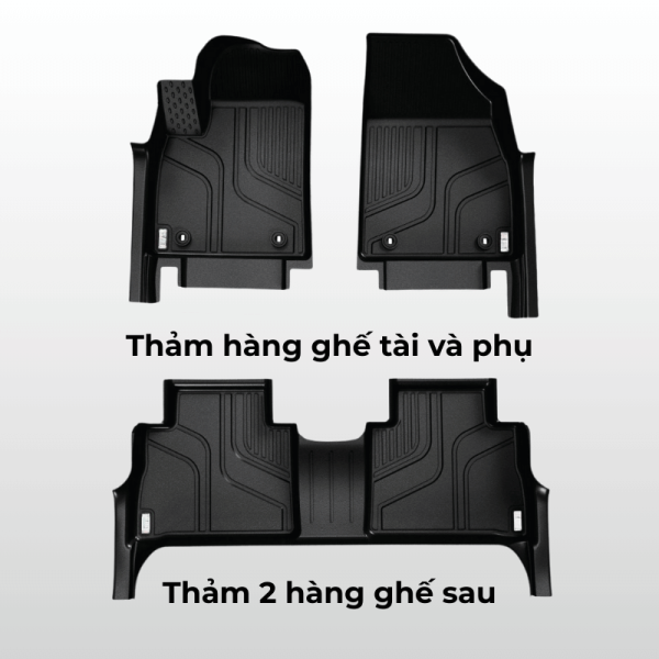 Bộ thảm lót sàn ô tô MG HS chất liệu TPE