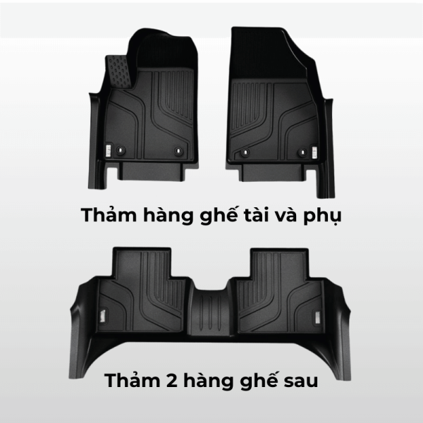 Bộ thảm lót sàn ô tô MG6 chất liệu TPE