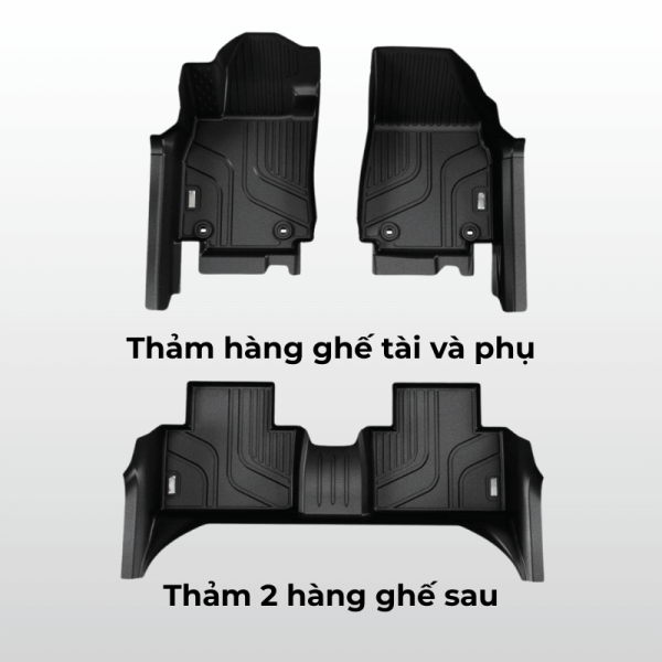 Bộ thảm lót sàn ô tô MG7 chất liệu TPE