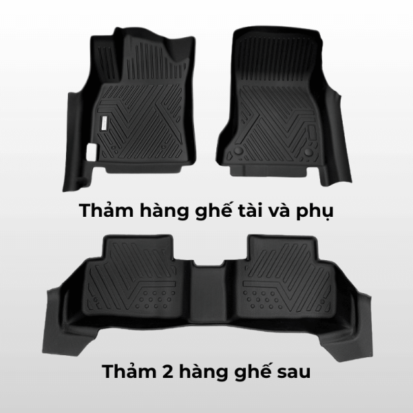 Bộ thảm lót sàn ô tô Range Rover Velar chất liệu TPE
