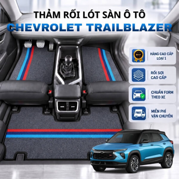Thảm lót sàn ô tô Chevrolet Trailblazer 2021-2025 cao cấp