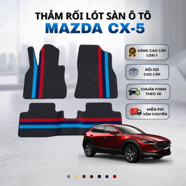 Thảm rối lót sàn ô tô Mazda CX-5 2017-2025 cao cấp