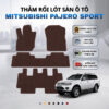 Thảm rối lót sàn ô tô Mitsubishi Pajero Sport 2021-2025 cao cấp