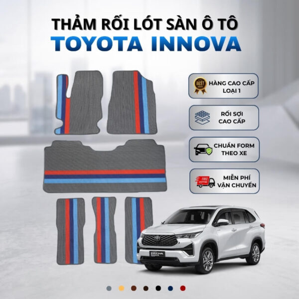 Thảm rối lót sàn ô tô Toyota Innova 2016-2025 cao cấp