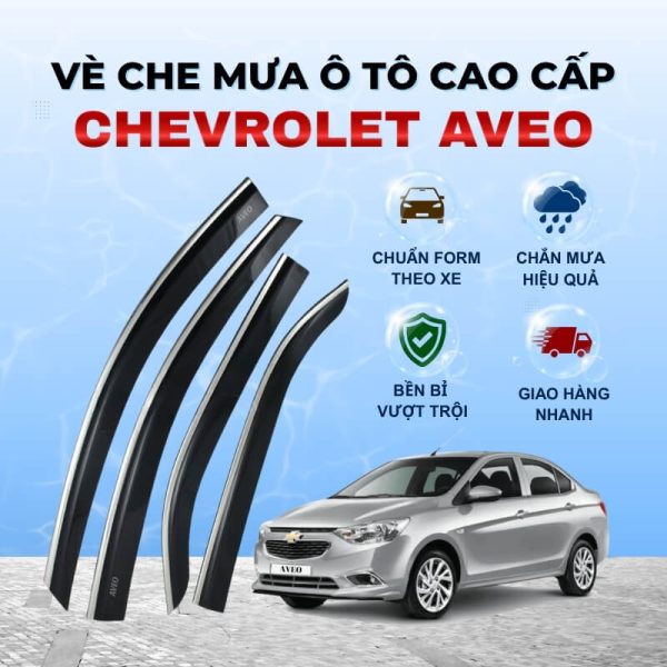 Vè che mưa ô tô Chevrolet  Aveo nhựa ABS cao cấp