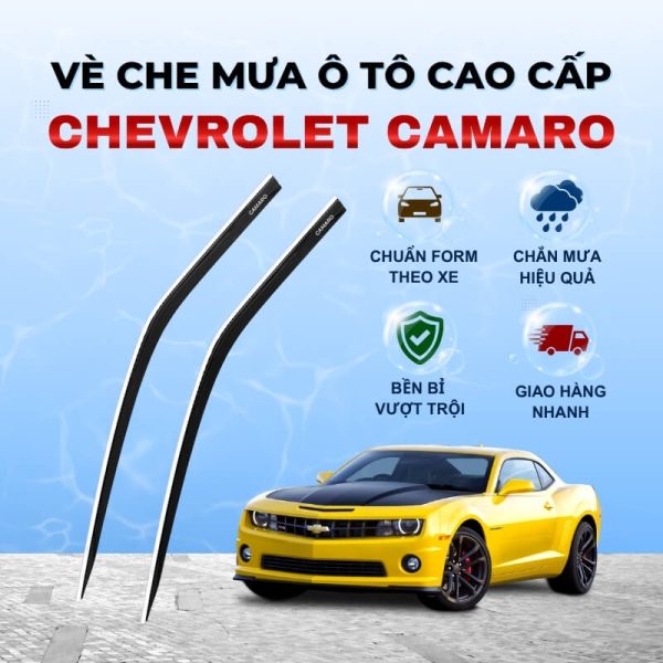 Vè che mưa ô tô Chevrolet Camaro nhựa ABS cao cấp