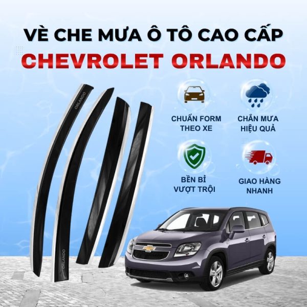 Vè che mưa ô tô Chevrolet Orlando nhựa ABS cao cấp