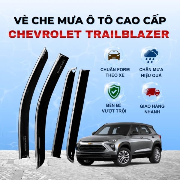 Vè che mưa ô tô Chevrolet Silverado nhựa ABS cao cấp