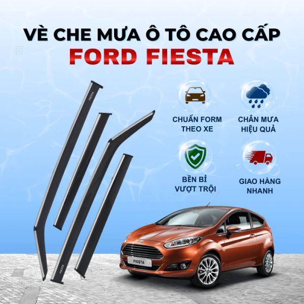 Vè che mưa ô tô Ford Fiesta nhựa ABS cao cấp
