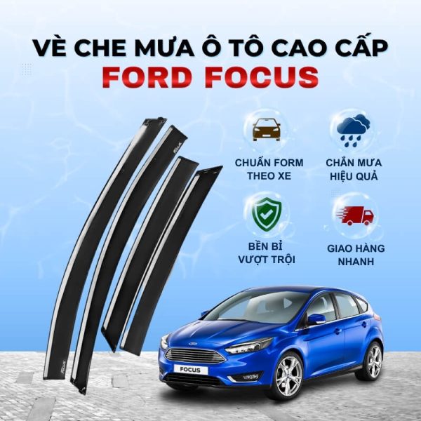 vè che mưa ô tô Ford Focus nhựa ABS cao cấp
