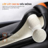 Bọc vô lăng vân lượn sóng phối sợi Carbon thiết kế 3D, chống trượt