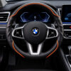 Bọc vô lăng xe BMW Da cừu thật vân Carbon cao cấp