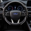 Bọc vô lăng xe Ford Da cừu thật vân Carbon cao cấp