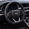 Bọc vô lăng xe Hyundai chất liệu Da cừu sợi Carbon cao cấp