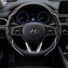 Bọc vô lăng xe Hyundai chất liệu Da cừu sợi Carbon cao cấp